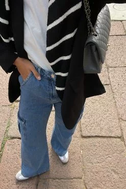 NA-KD Soft Rigid Pocket Detail Denim