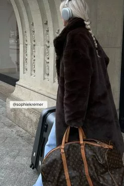 Mimi A.R X NA-KD Faux Fur Long Coat