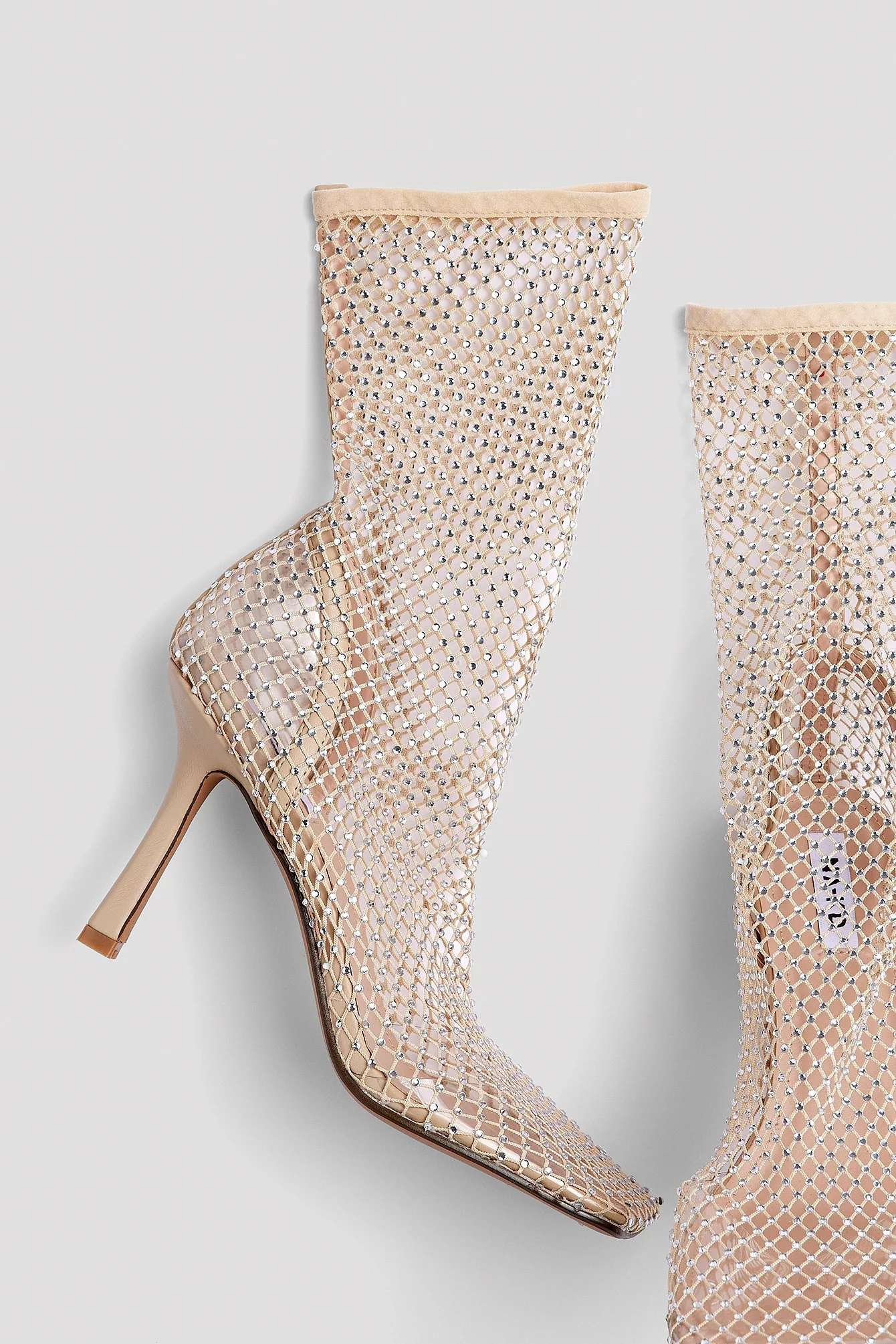 NA-KD Shoes Sparkling Sock Boots - Image 2