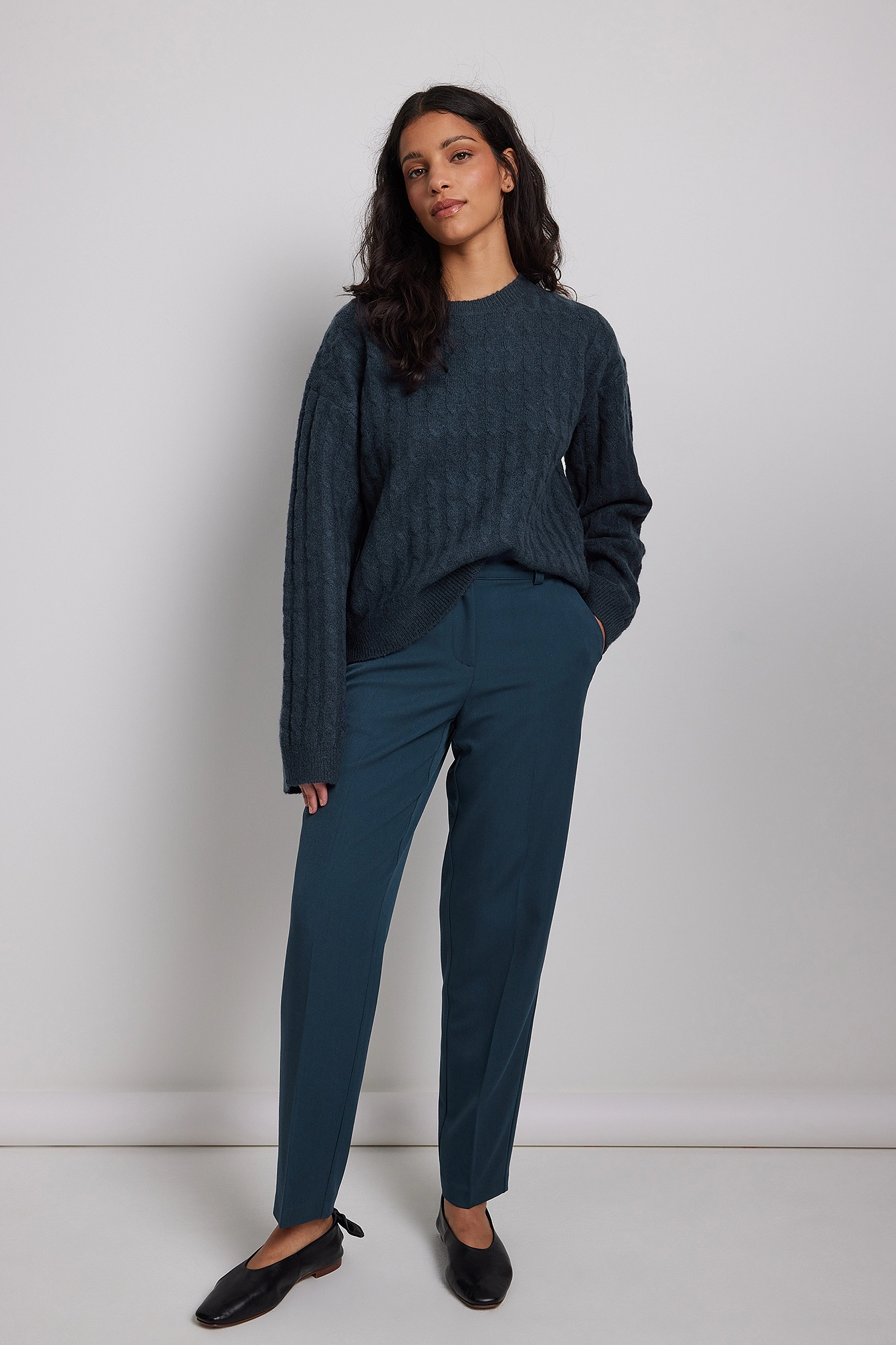 CLAIRE ROSE X Na-kd Straight Ankle Suit Trousers - Image 7