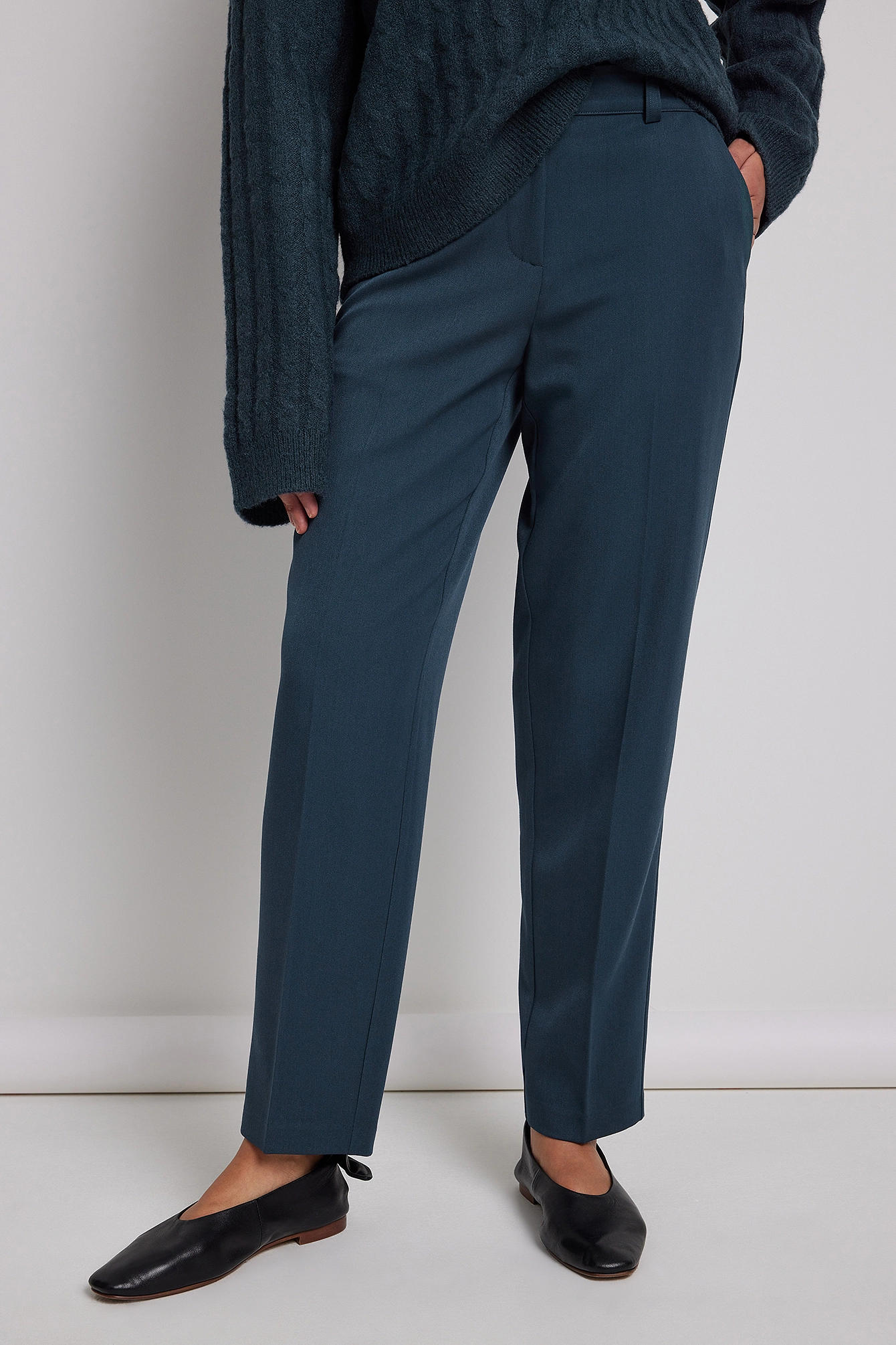 CLAIRE ROSE X Na-kd Straight Ankle Suit Trousers - Image 9