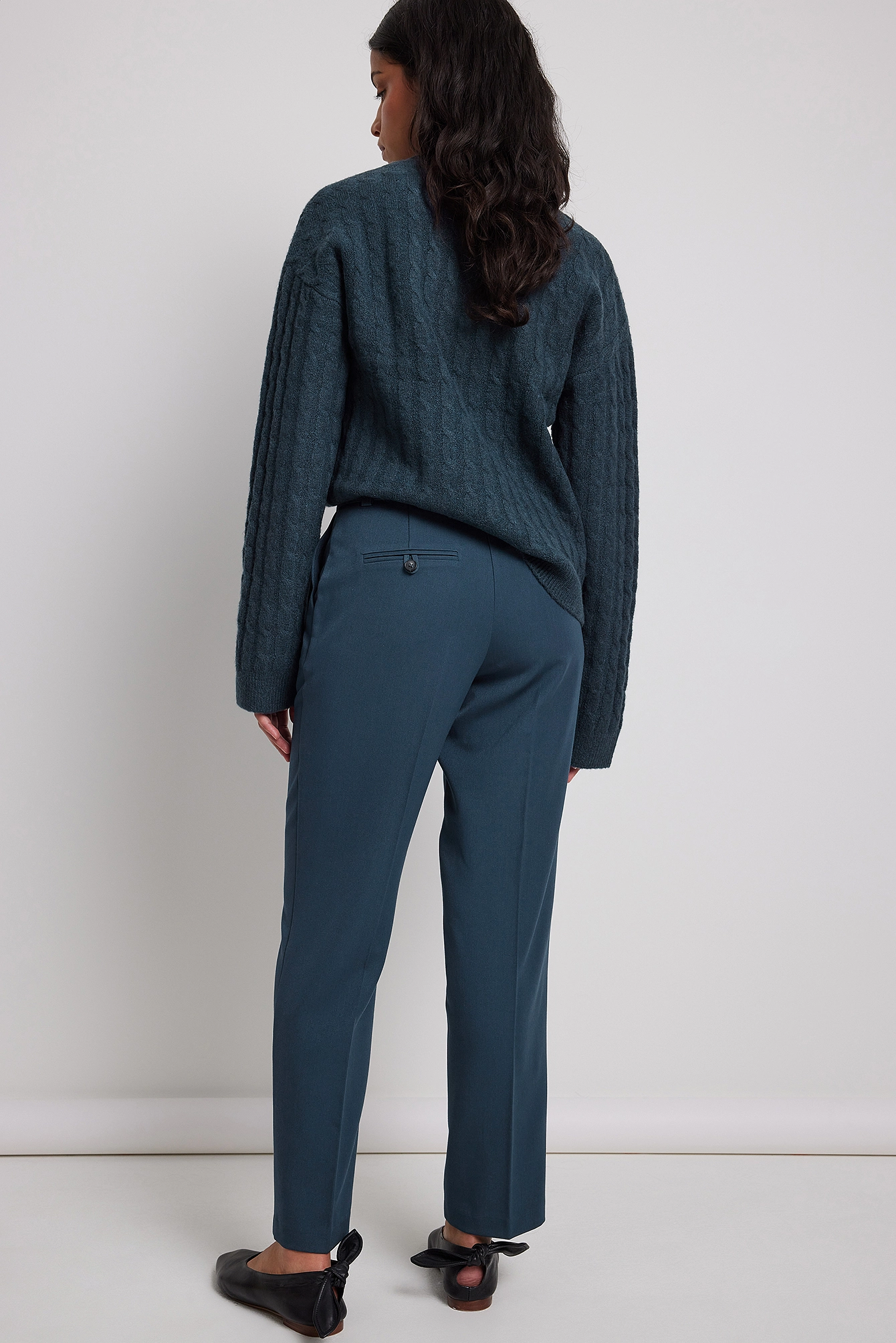 CLAIRE ROSE X Na-kd Straight Ankle Suit Trousers - Image 8