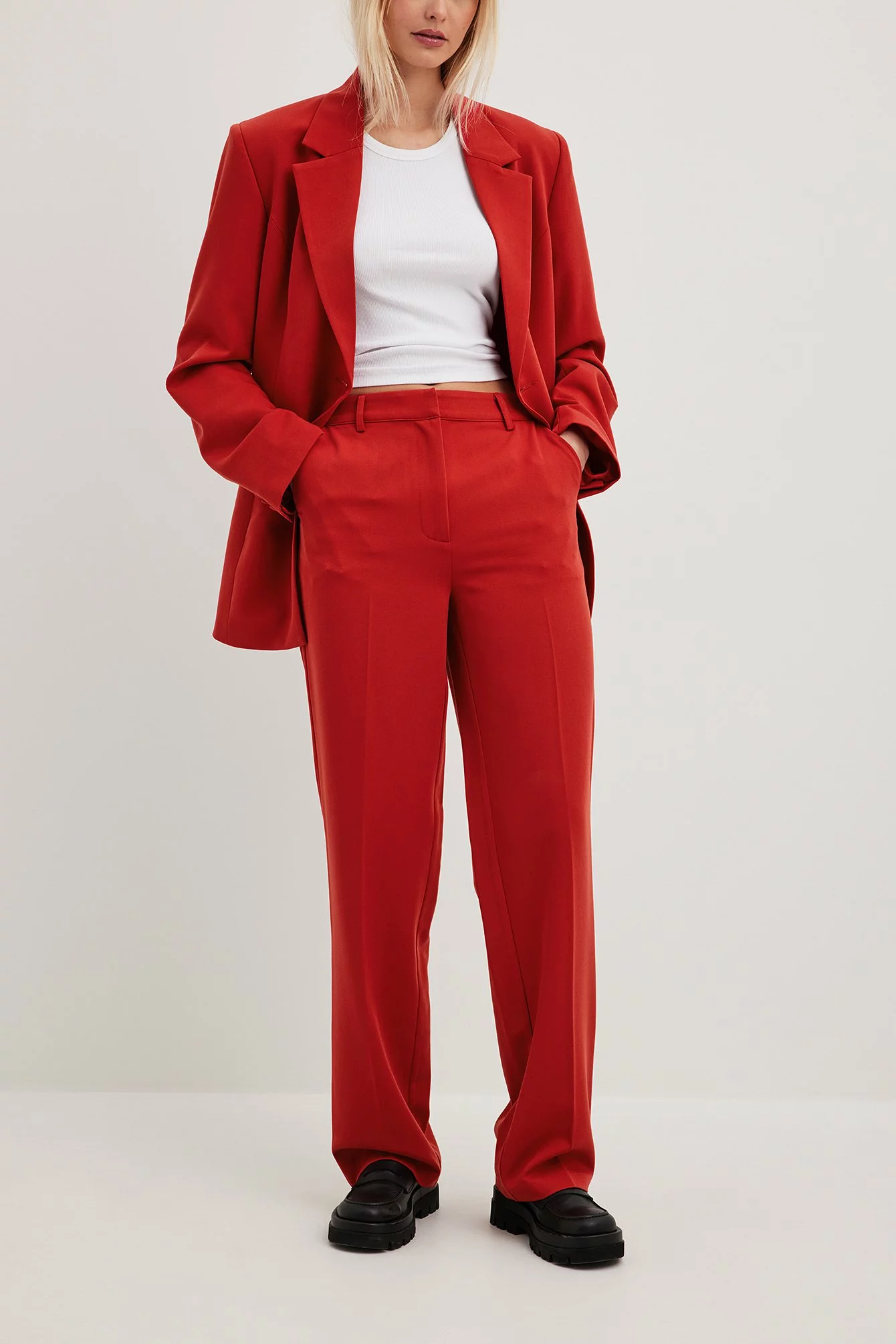 Lojsan Wallin X NA-KD Straight Fit Trousers - Image 12