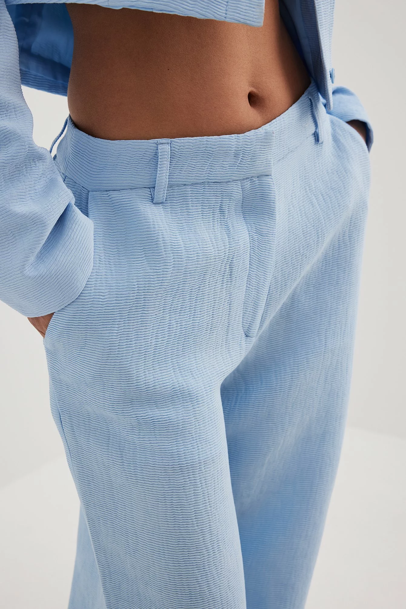 Josefine Hj X Na-Kd Straight Mid Waist Relaxed Trousers - Image 8
