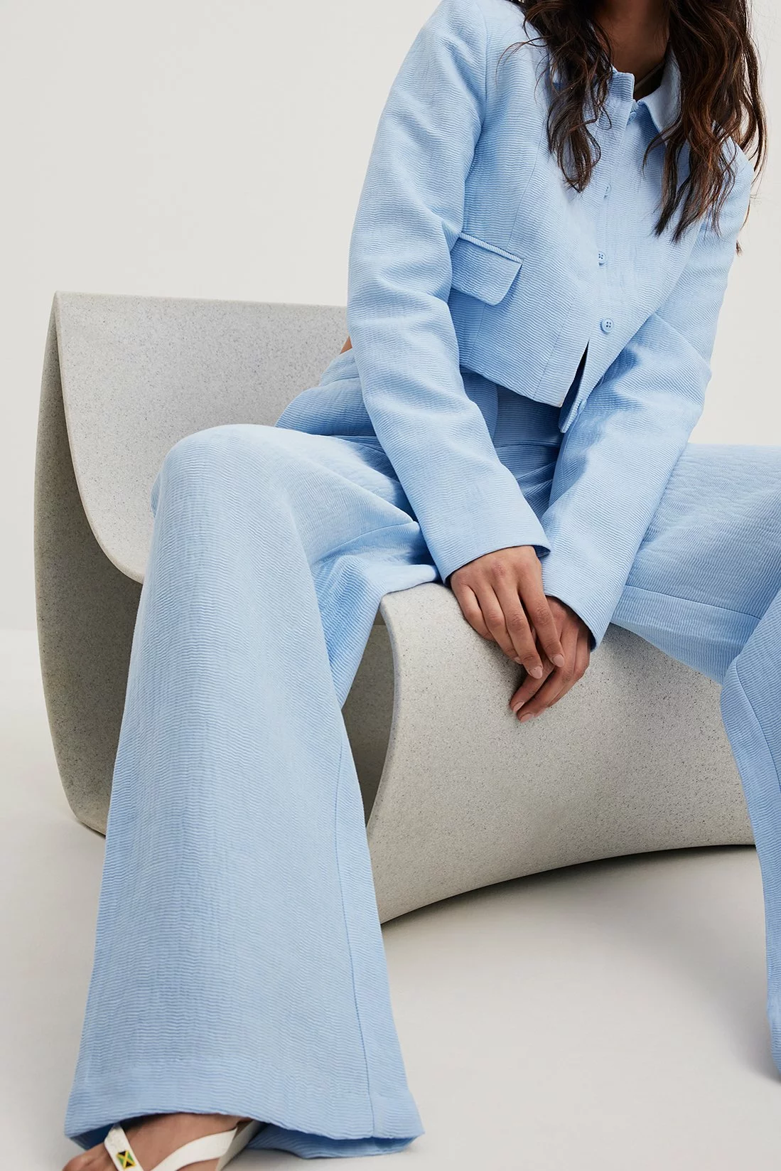 Josefine Hj X Na-Kd Straight Mid Waist Relaxed Trousers - Image 5