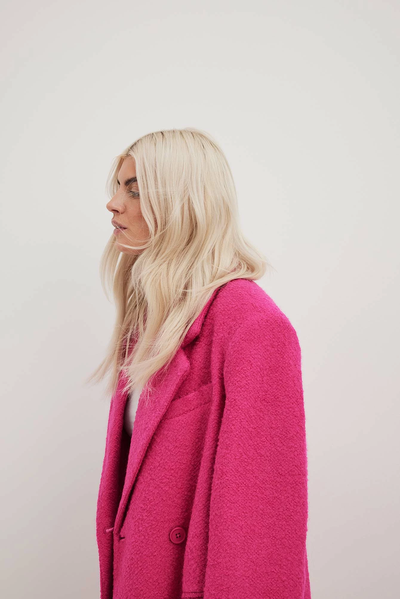 NA-KD Trend Straight Structured Coat - Image 4