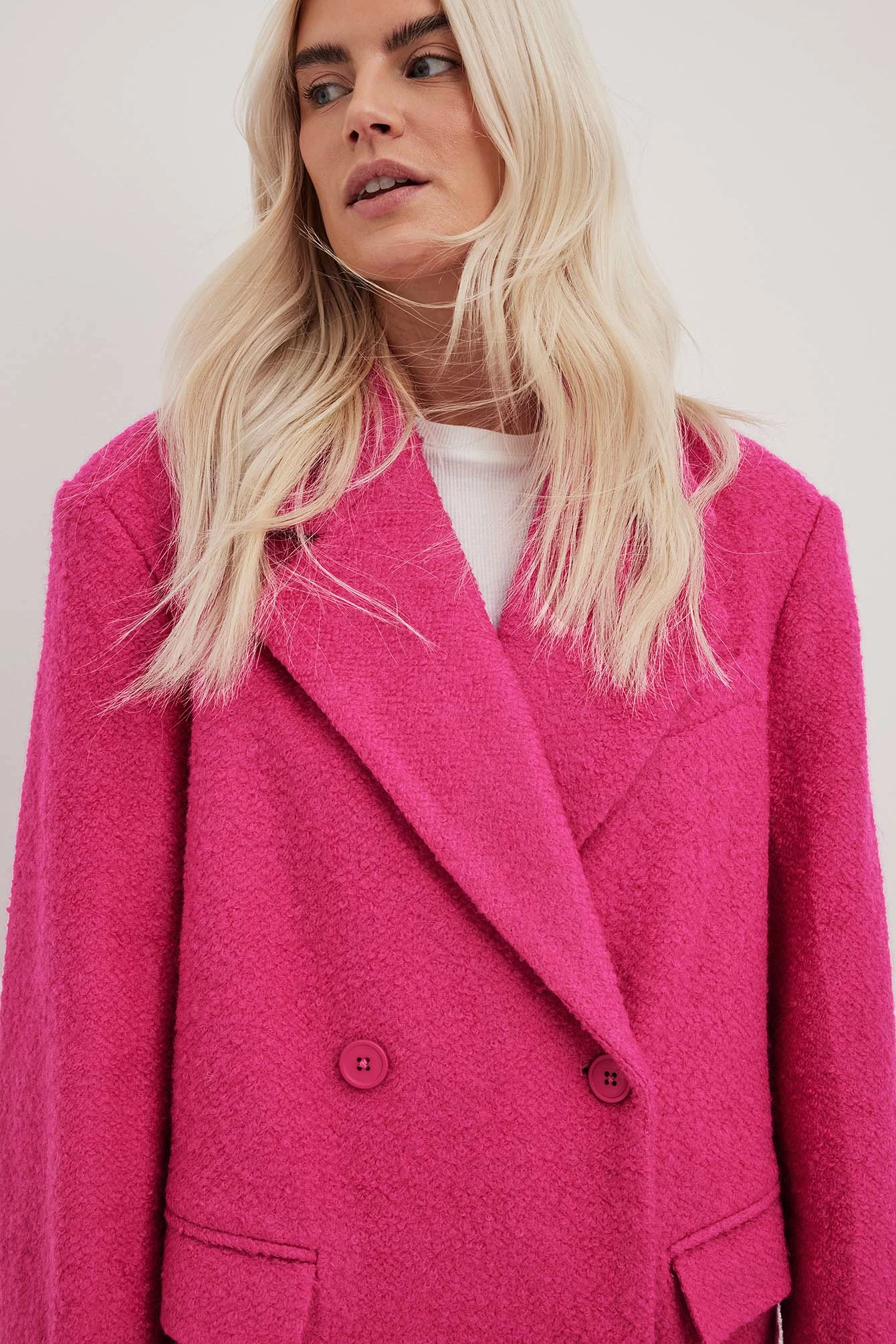 NA-KD Trend Straight Structured Coat - Image 3