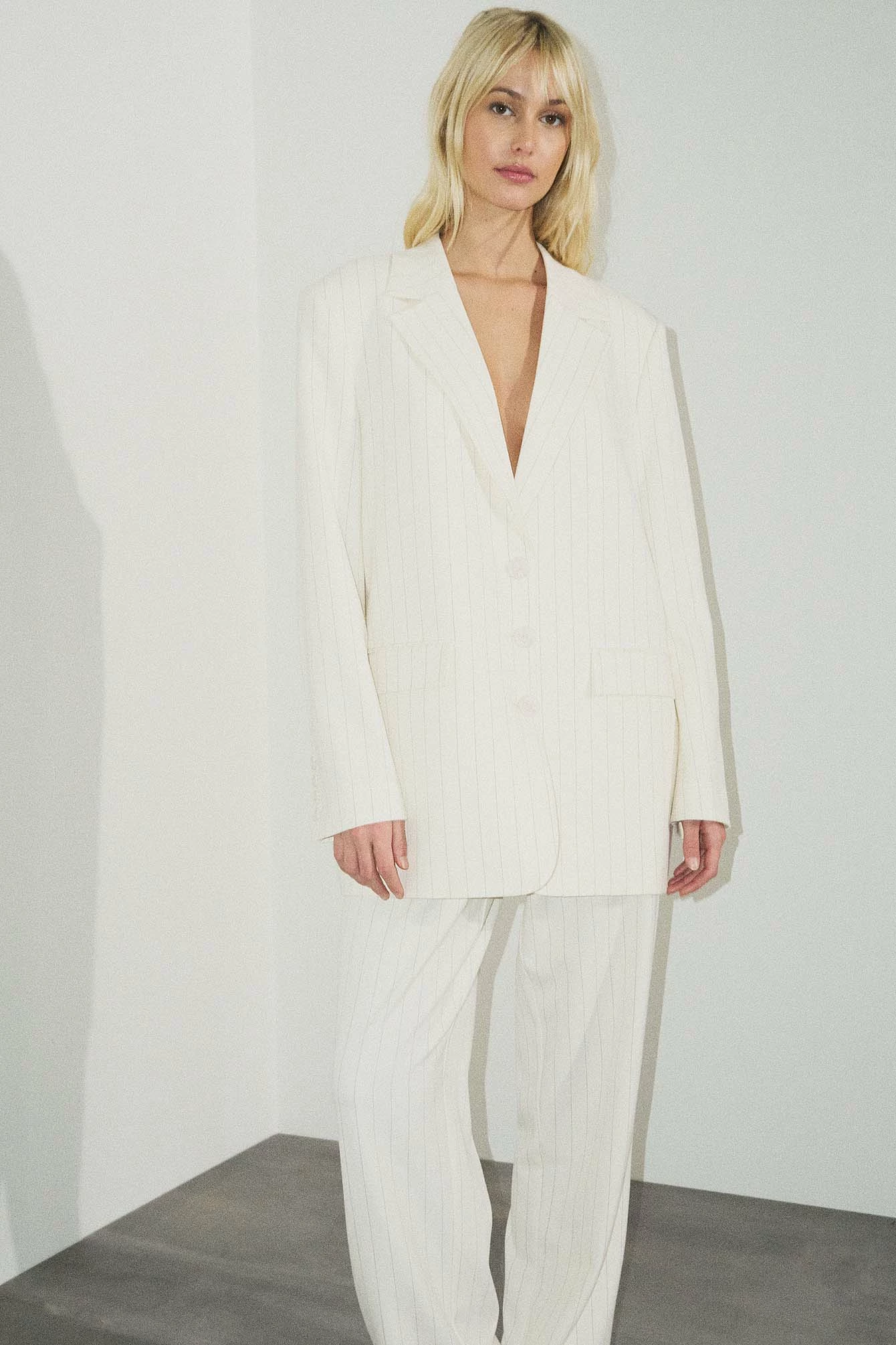 NA-KD Striped High Waist Trousers - Image 7