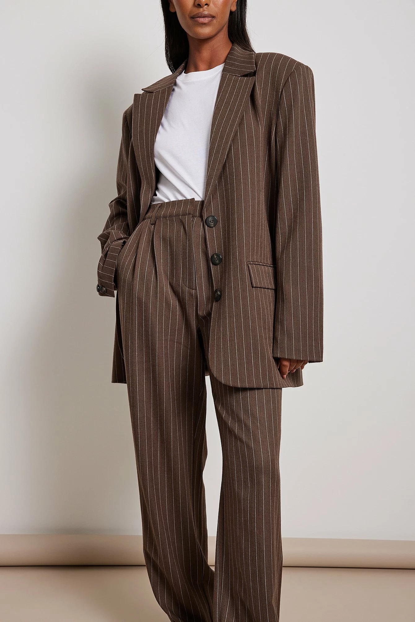 NA-KD Striped High Waist Trousers - Image 16
