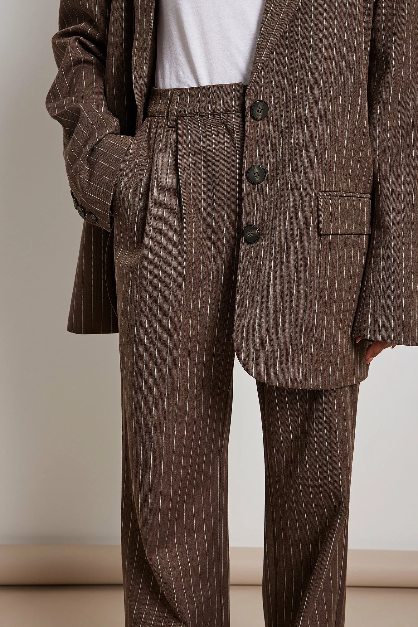 NA-KD Striped High Waist Trousers - Image 17