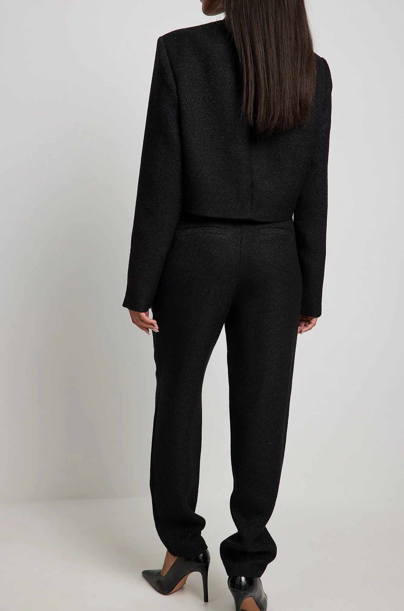 Lovisa Barkman X NA-KD Tweed Ankle Trousers - Image 7