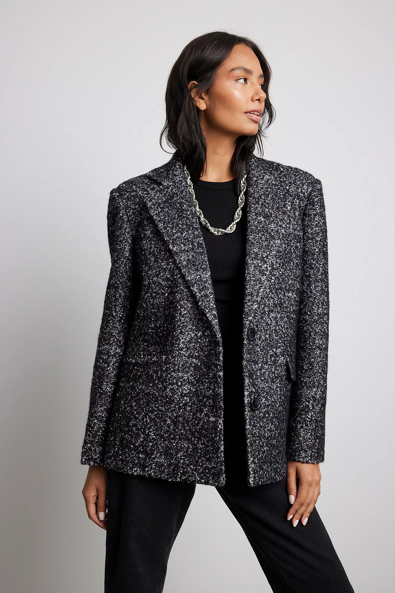 NA-KD Trend Structured Blazer Coat - Image 2