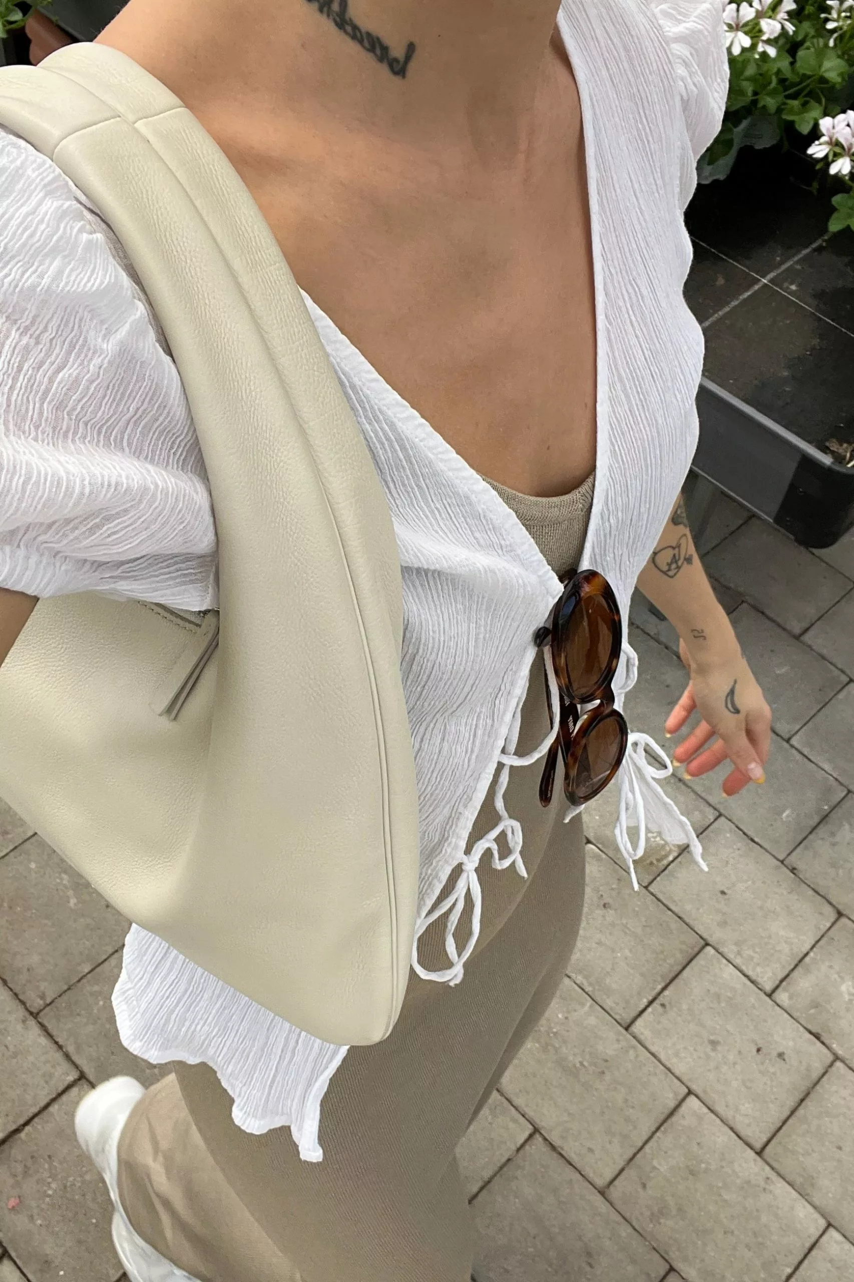 Susanna Wurz X NA-KD Structured Lace Detail Top - Image 6