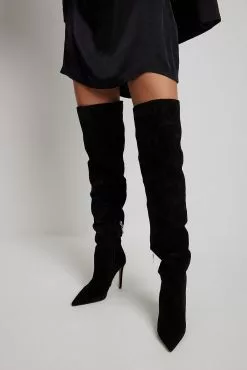 NA-KD Shoes Suede Overknee Stiletto Boots