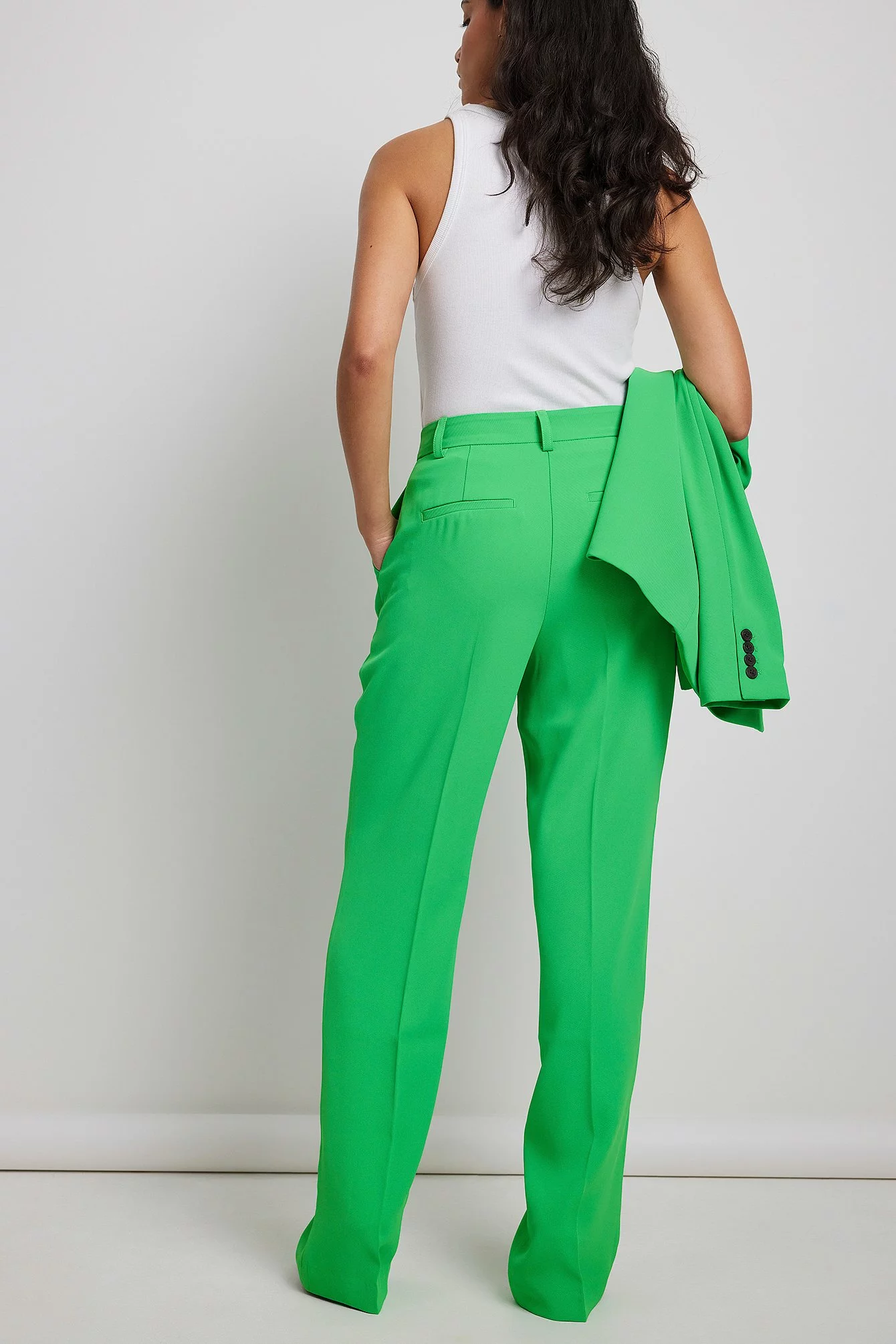 NA-KD Classic Tailored Regular Straight Leg Suit Pants - Image 10