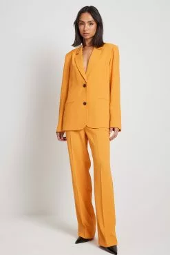 NA-KD Classic Tailored Regular Straight Leg Suit Pants
