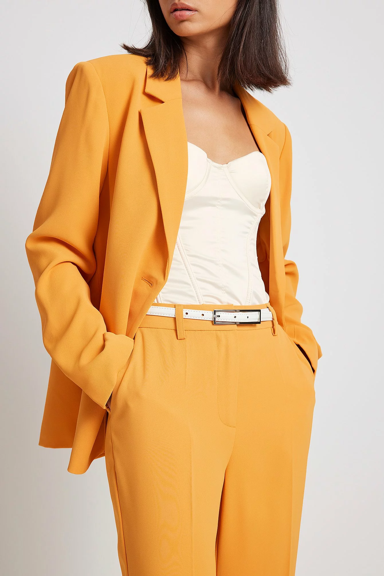 NA-KD Classic Tailored Regular Straight Leg Suit Pants - Image 4