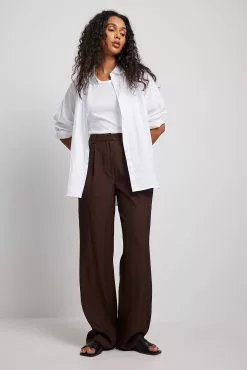 NA-KD Classic Recycled Tailored Straight Leg Suit Pants