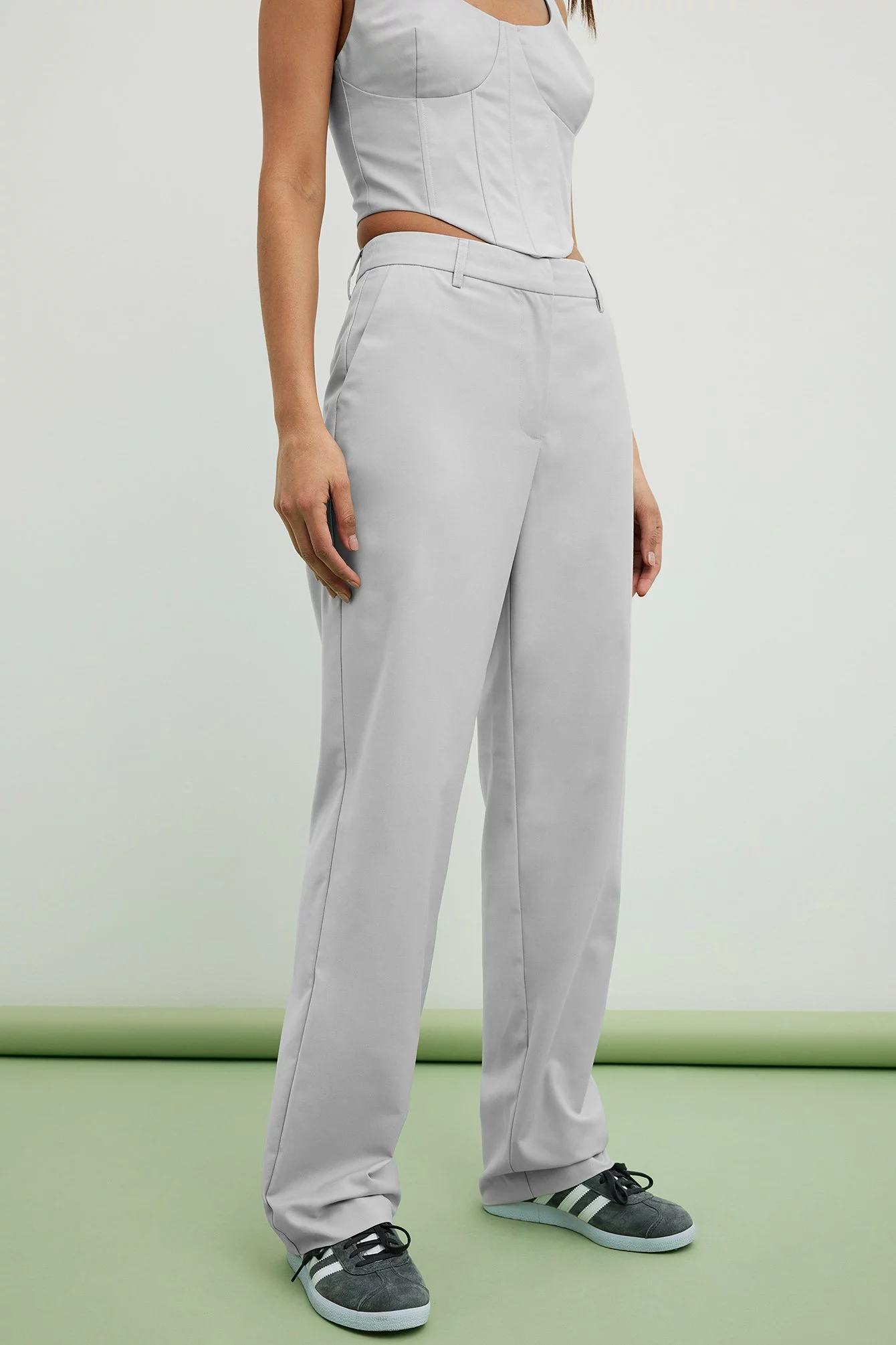 NA-KD Classic Tailored Straight Leg Suit Pants - Image 4