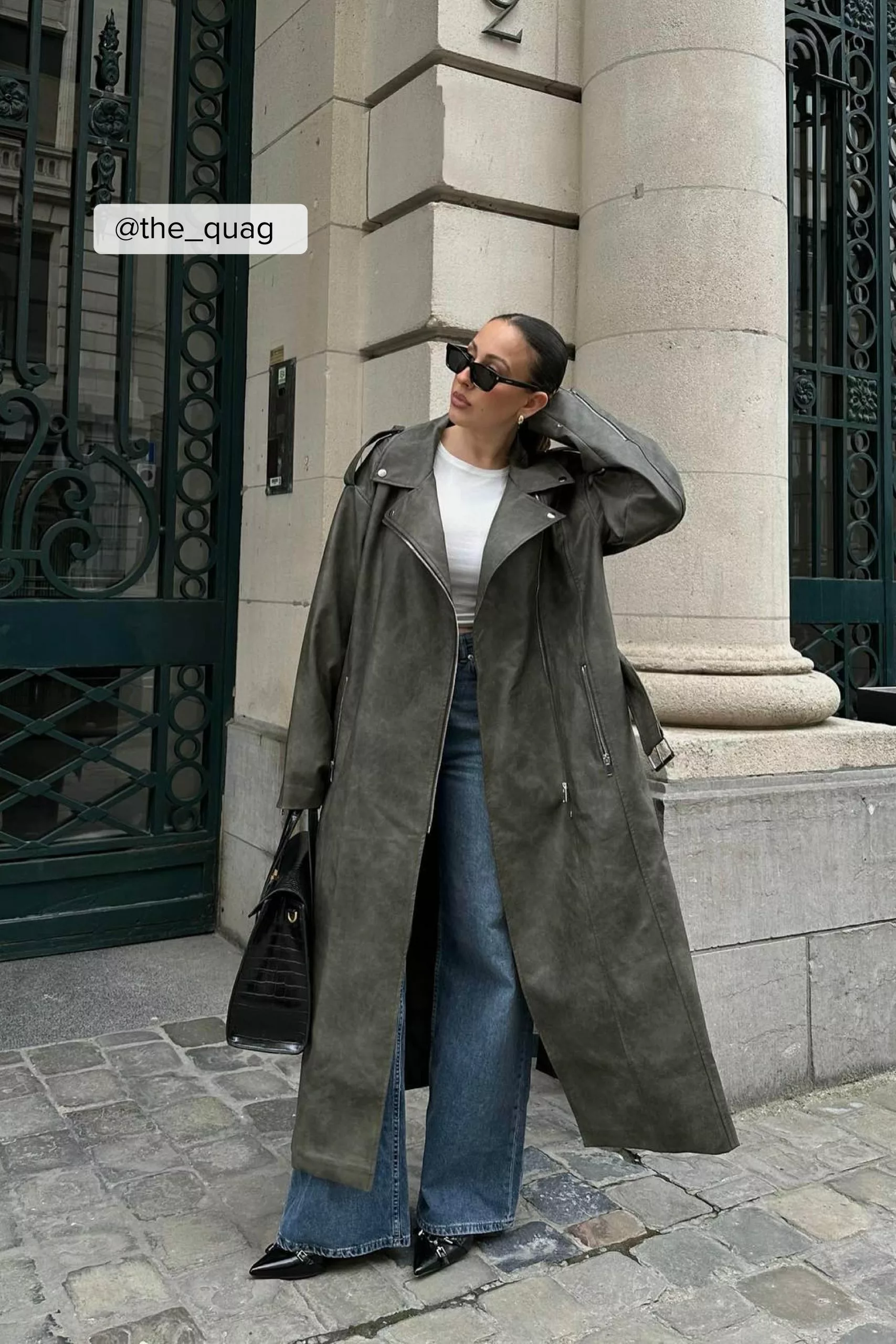 Picked By Hanna Schönberg Maxi Biker PU Jacket