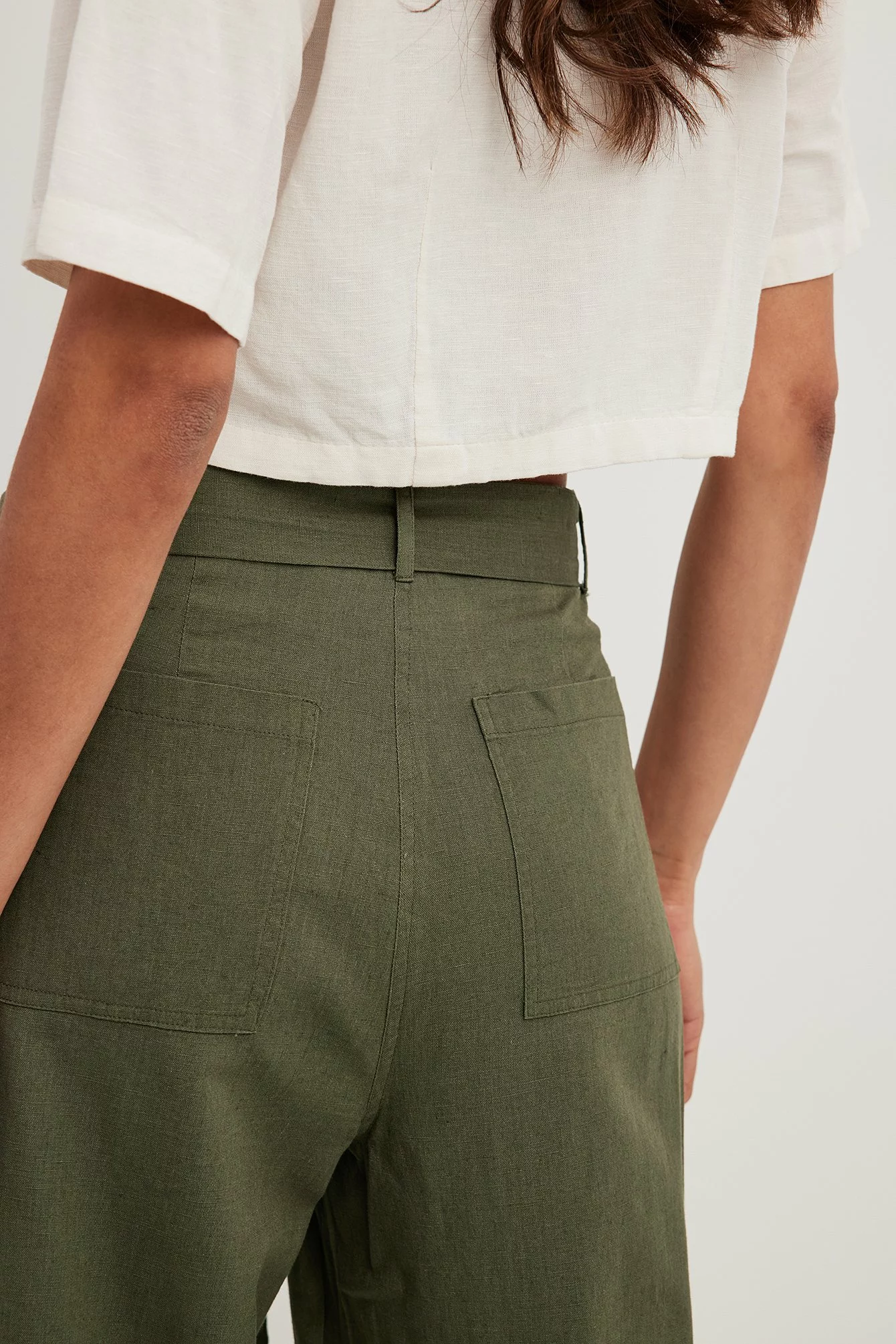 NA-KD Trend Tie Waist Wide Leg Trousers - Image 12