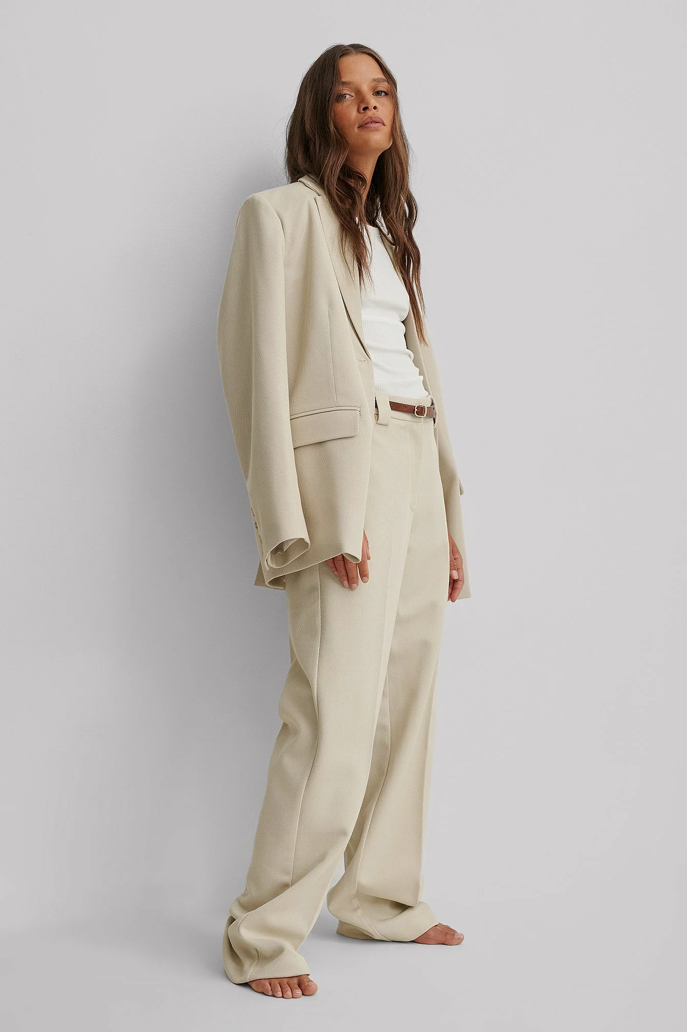NA-KD Twill Suit Pants - Image 3