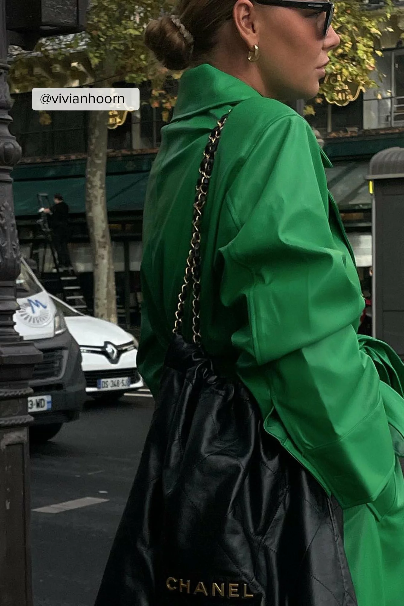 NA-KD Trend Padded Shoulder Pu Trench - Image 5