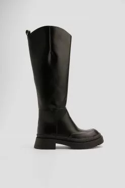 NA-KD Shoes Wide Rounded Shaft Boots