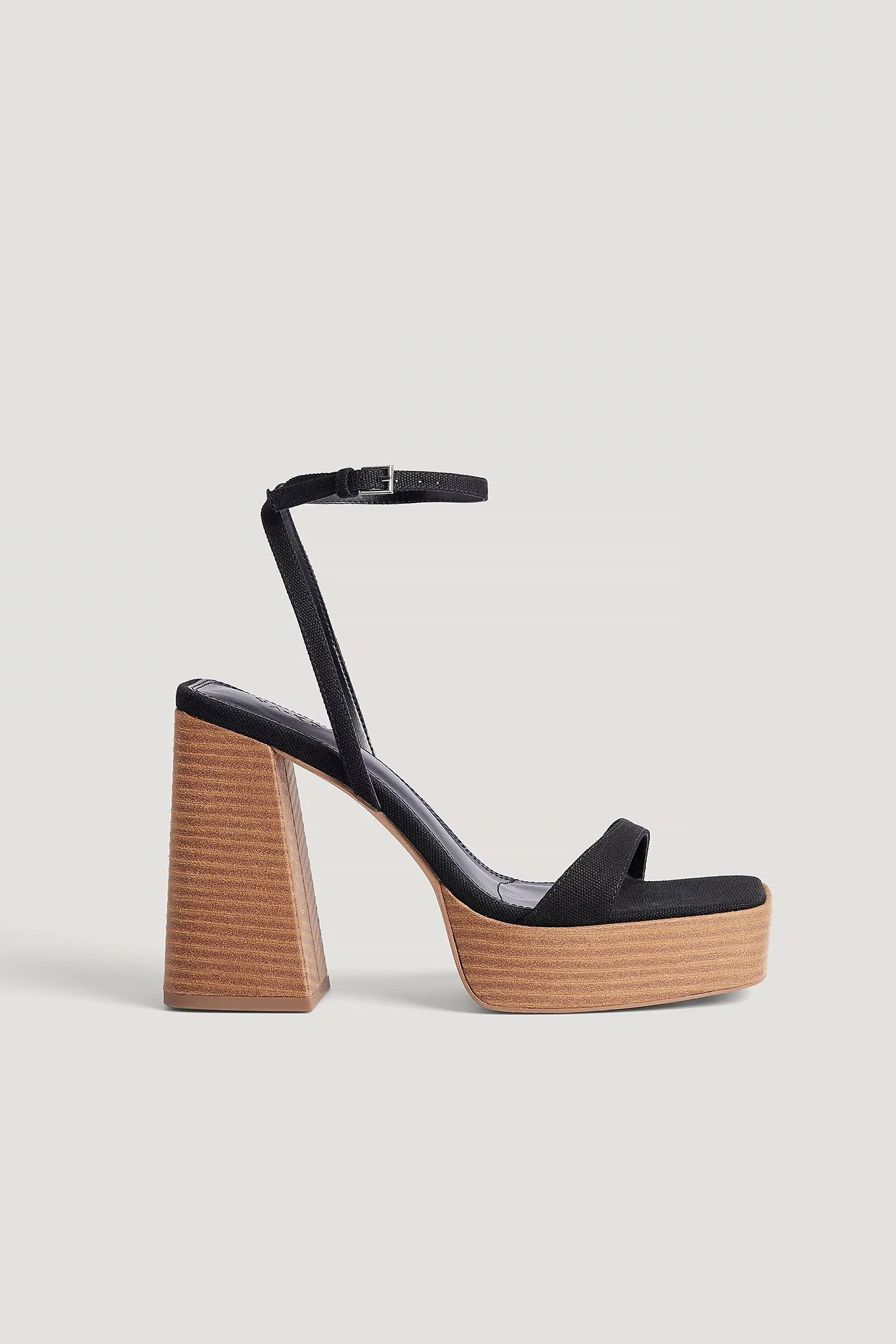 NA-KD Shoes Wooden Heel Platform Sandals - Image 2