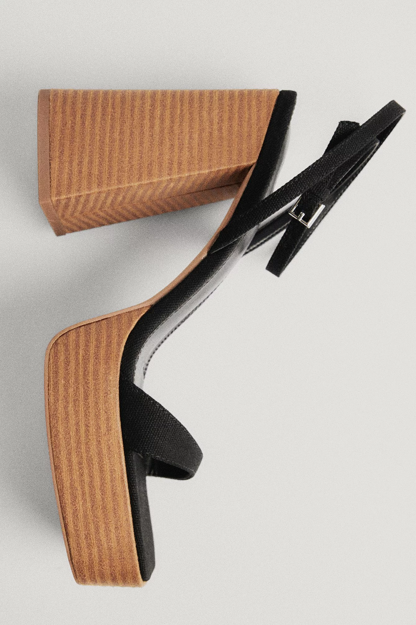 NA-KD Shoes Wooden Heel Platform Sandals - Image 4