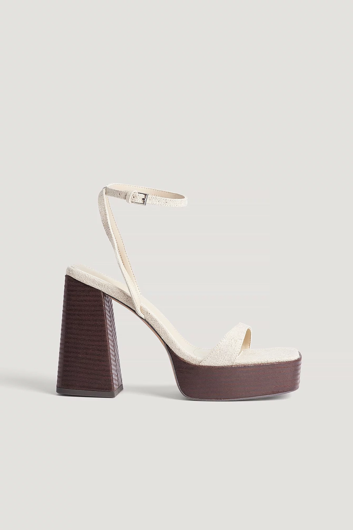 NA-KD Shoes Wooden Heel Platform Sandals - Image 8