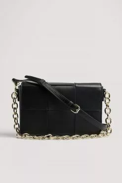NA-KD Accessories Woven Leather Crossbody Bag